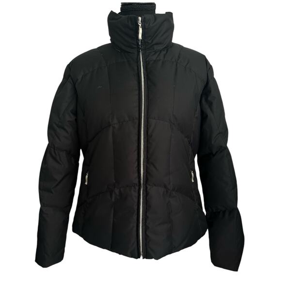 Vintage FERA Ski Jacket Down Hood Puff Neck Pockets Waterproof size 8